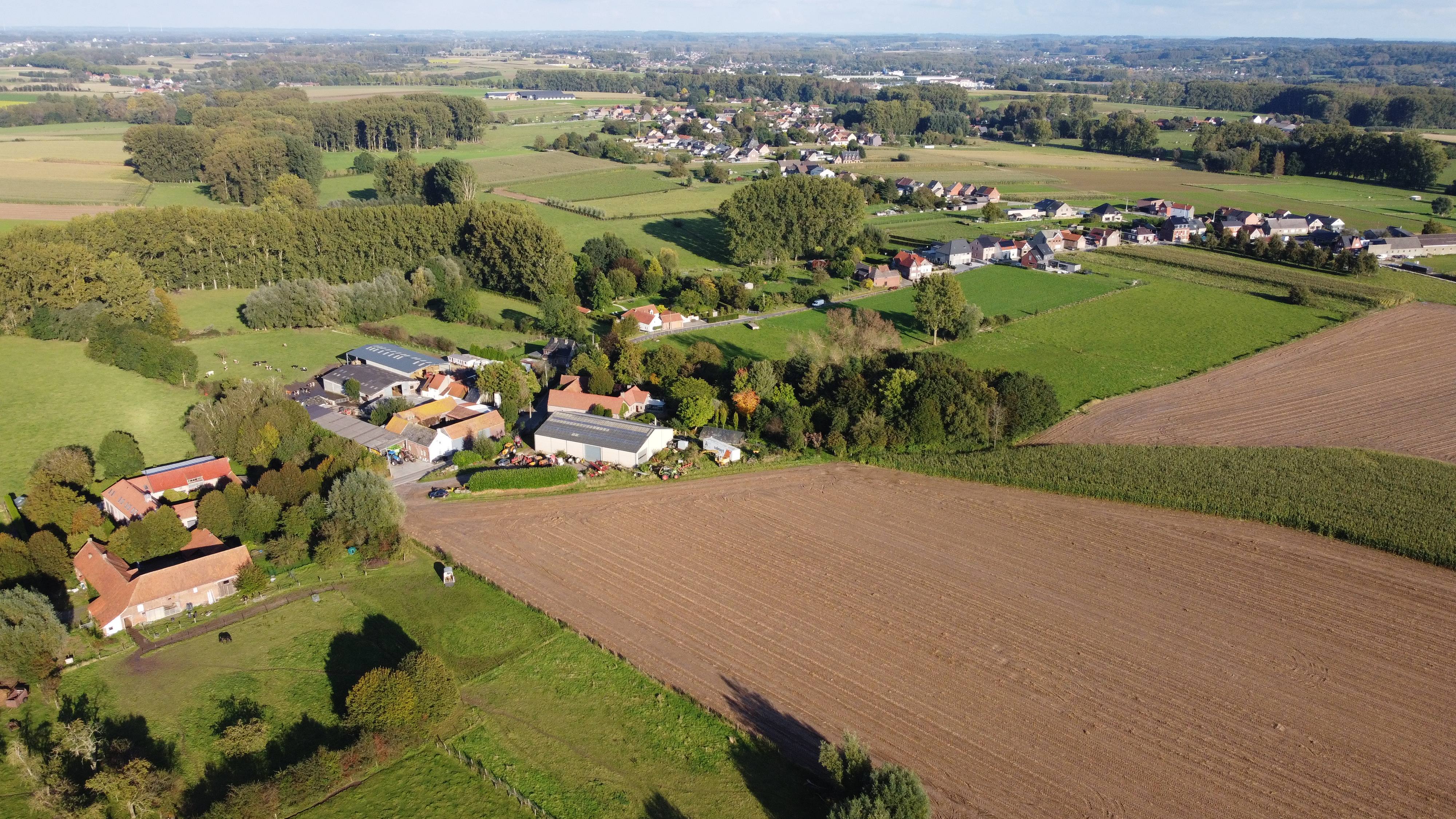 landscape from drone